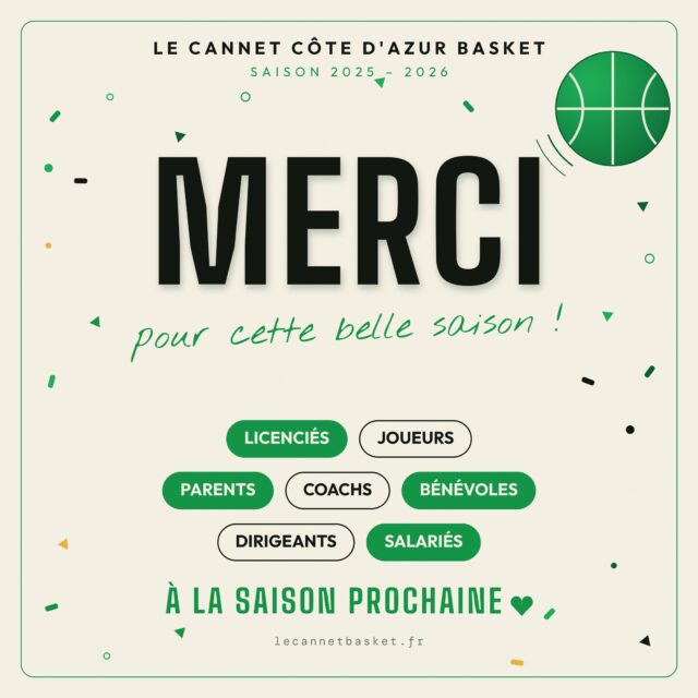 🏀 Clap de fin sur la saison 2025-2026 !